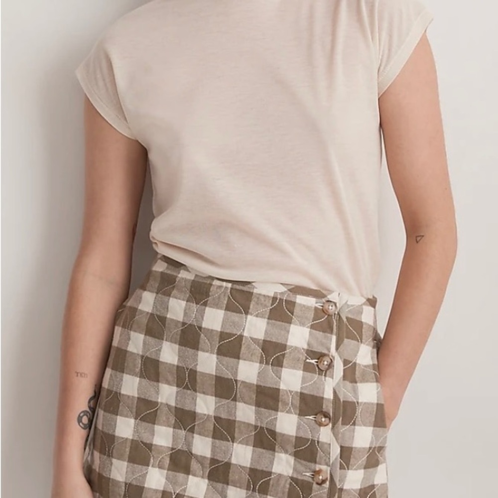 Madewell quilted skirt